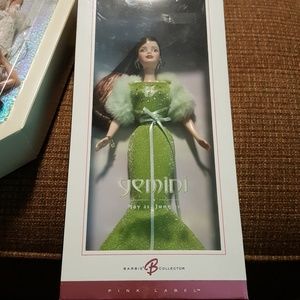 Pink Label Collector Gemini Barbie, Never Opened
